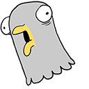 Funny Pigeon Head Animated arrow cursor