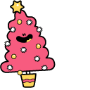 Funny Pinky Christmas Tree Animated arrow cursor