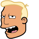 Futurama Zapp Brannigan & Champagne Animated hand cursor