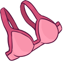 Girl Power & Pink Bra Animated hand cursor