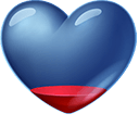 Glass Heart Animated arrow cursor