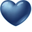 Glass Heart Animated hand cursor