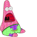 Glitters Surprised Patrick Meme Animated hand cursor