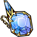 Gold & Blue Diamond hand cursor