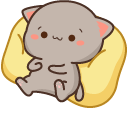 Goma Cat on Pillow Animated hand cursor