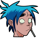 Gorillaz 2-D & Jeep hand cursor