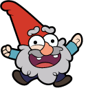 Gravity Falls Shmebulock & Gnome Throwing Up Rainbow arrow cursor