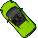 Green Lamborghini Gallardo Spyder arrow cursor