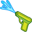 Green Water Gun Toy Animated arrow cursor