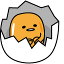 Gudetama Lazy Egg Animated hand cursor