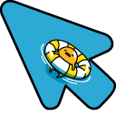 Gudetama Swimming Animated arrow cursor