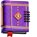 Halloween Broom & Spell Book 3D hand cursor