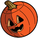 Halloween Candy Corn & Jack-O-Lantern Animated hand cursor