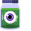 Halloween Eyeball Potion Animated arrow cursor