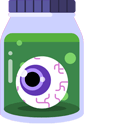 Halloween Eyeball Potion Animated hand cursor