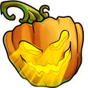 Halloween Jack-O-Lantern Animated hand cursor