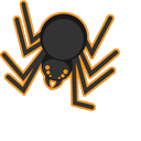 Halloween Moving Spider Animated hand cursor