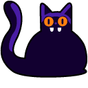 Halloween Pumpkin & Black Cat Animated hand cursor