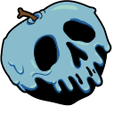 Halloween Skull Apple Animated hand cursor