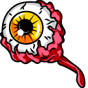 Halloween Spooky Eyeball Animated hand cursor