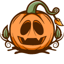 Halloween Strange Pumpkin hand cursor