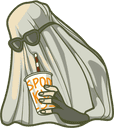 Halloween Trendy Ghost Animated hand cursor