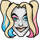 Harley Quinn & Bat hand cursor