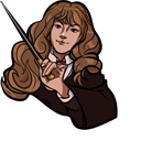 Harry Potter Hermione Granger & Feather hand cursor