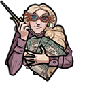 Harry Potter Luna Lovegood & Spectrespecs Glasses hand cursor