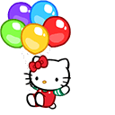 Hello Kitty & Balloons Animated arrow cursor