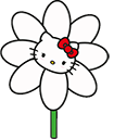 Hello Kitty Flower Animated arrow cursor