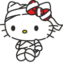 Hello Kitty Halloween Mummy hand cursor