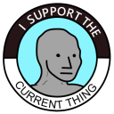 I Support The Current Thing Meme hand cursor