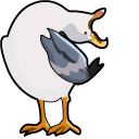 Inhaling Seagull Meme Animated hand cursor