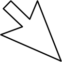 Inverted Windows arrow cursor