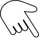 Inverted Windows hand cursor