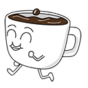 Jumping Cup of Coffee Animated arrow cursor