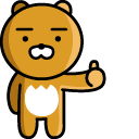 Kakao Friends Ryan Thumbs Up Animated arrow cursor