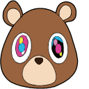 Kanye West & Dropout Bear arrow cursor