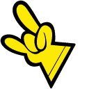 Kick Buttowski & Rock On Hand Animated hand cursor