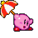 Kirby with Umbrella Animated hand cursor