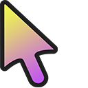 Lavender Field Gradient arrow cursor