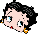 Looney Tunes Betty Boop Winking Animated hand cursor