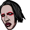 Marilyn Manson & Logo Animated hand cursor