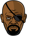 Marvel Nick Fury & S.H.I.E.L.D. / Hydra Logo Animated hand cursor