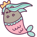 Mermaid Pusheen arrow cursor