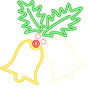 Merry Christmas Neon Animated Cursor arrow cursor