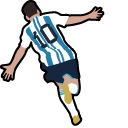 Messi & World Cup Animated hand cursor