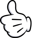 Mickey Mouse Hand Thumb Up hand cursor