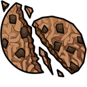 Milk & Chocolate Chip Cookie hand cursor